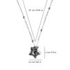 Heart Pendant Necklace Adjustable Chain Necklace Stylish Bead Chain Necklace Stainless Steel Neck Jewelry for Woman Girl