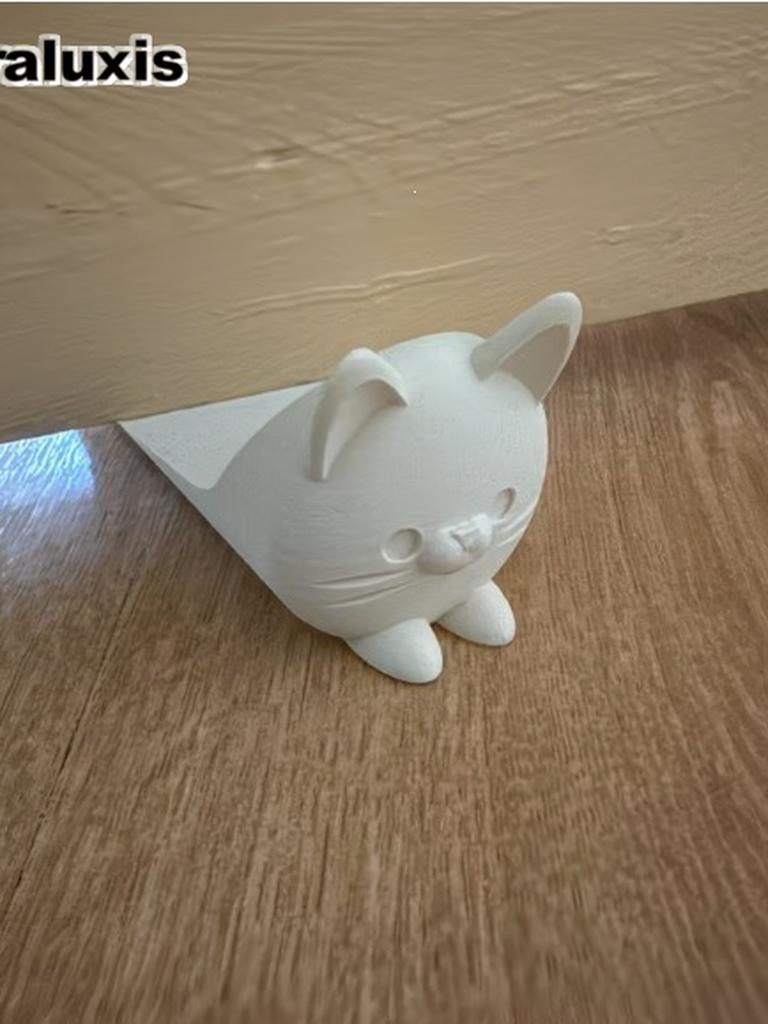 3D-gedruckte Katzentür Dekoration Bastelspielzeug Figur Geschenk Trendige Kreative Handbemalte Tierfigur
