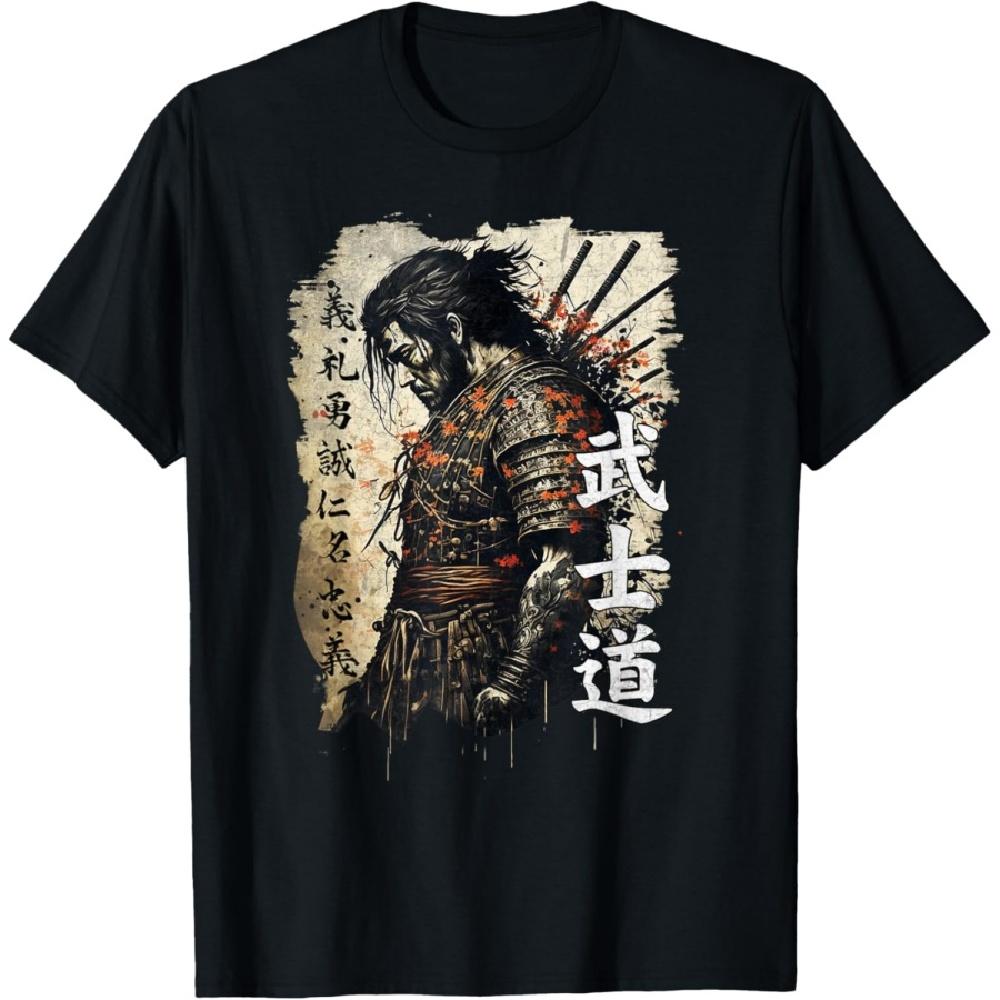 

Ancient Japanese Samurai Shirt Bushido Code Warrior Gifts T-Shirt S