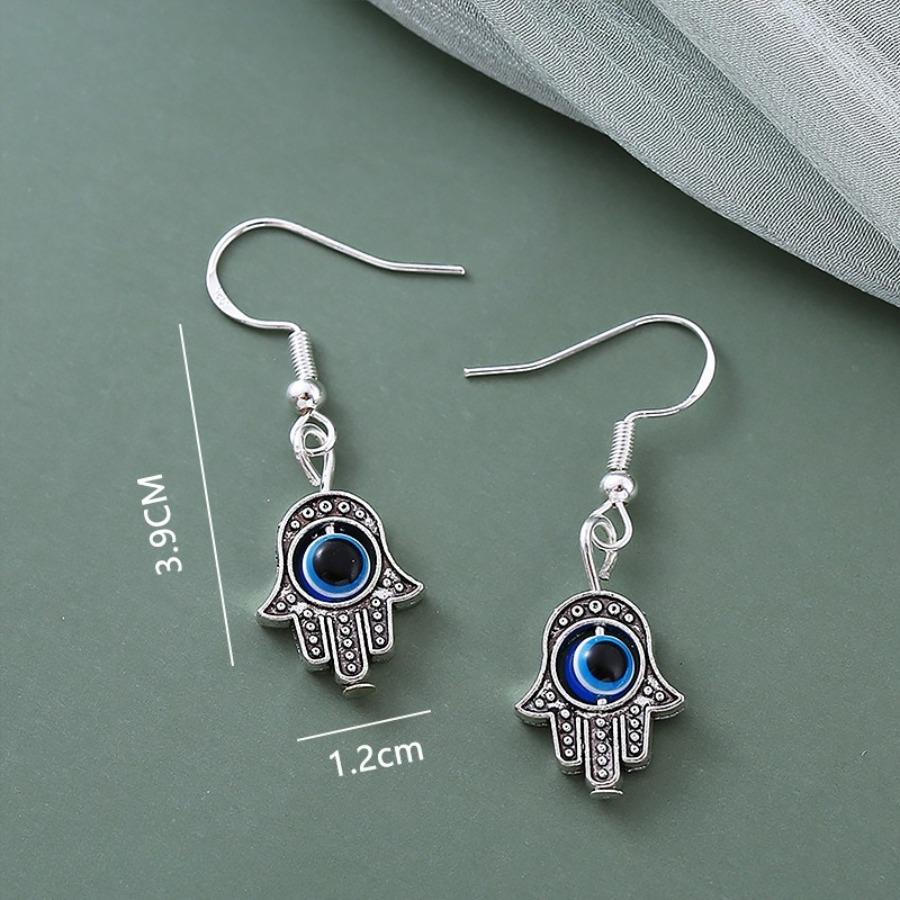 Hand of Fatima Turkish Blue Evil Eye, Suitable for Daily Wear, a Year-round Accessory