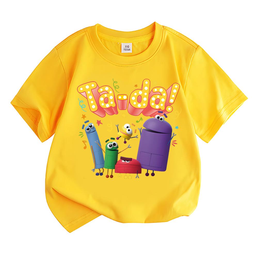 Maglietta Storybots Kawaii Bambini Ragazzi Ragazze Abbigliamento Top Manica Corta Sportiva Moda Streetwear Magliette Manga/Fumetti
