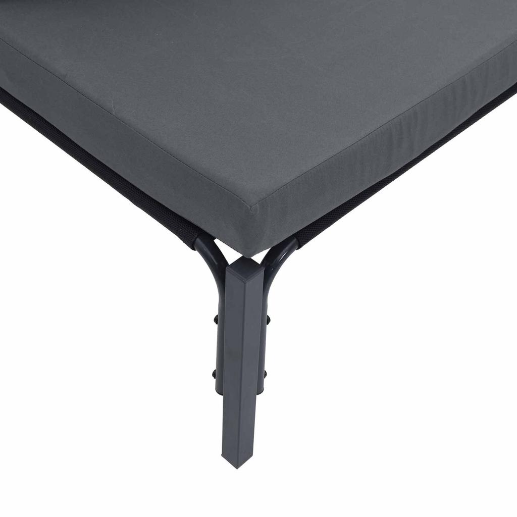 9 Piece Garden Sofa Set with Cushions Black Steel