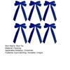6Pcs Velvet Ribbon Bow Tie Christmas Tree Decorations Xmas Ornaments for Home Party Garland Festive Holiday Decor Indoor Outdoor Use