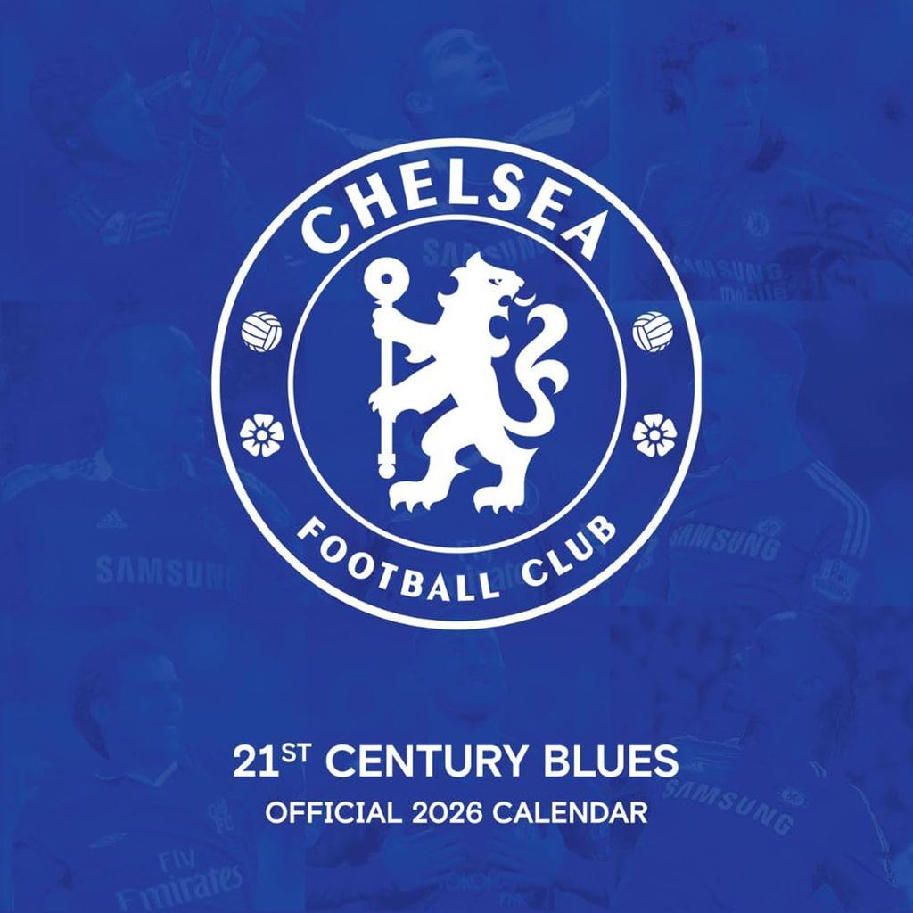 Chelsea FC 2026 Square Wall Calendar
