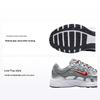 P-6000 GS Metalická stříbrná Gym Red Dětské tenisky Plochá stříbrná Cool-Grey HV5064-002