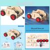 Wooden Pull Back Cable Trolley Science Education Toy For Children Diy Physics Experiment Parent Child Play