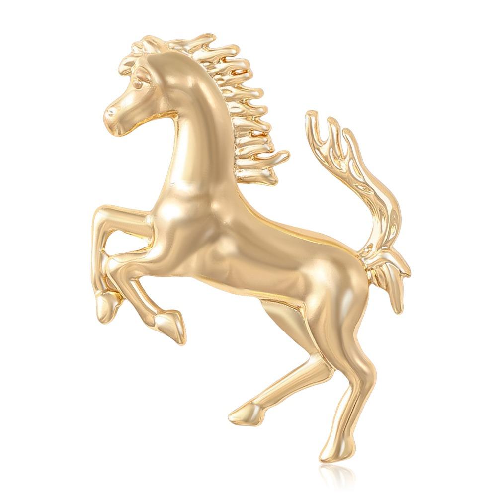 New Arrival Alloy Horse Brooch Pin  Animal Lapel Pins for Men Women Fashion Jewelry Clothing Accessories Gifts