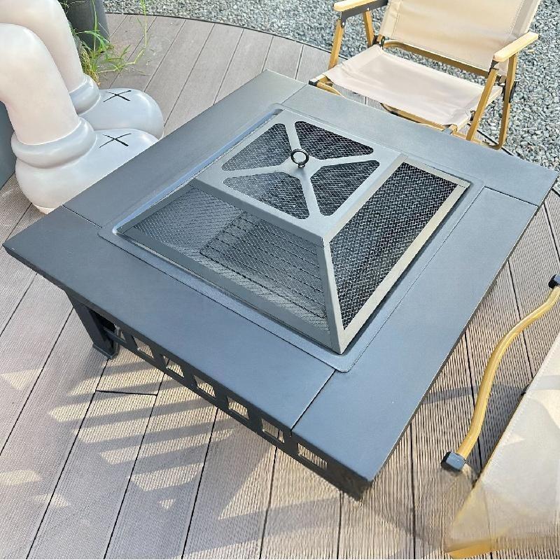 Zhishi Outdoor Multifunctional Fire Pit BBQ Table