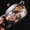 Vintage Chinese Style Color-changing Purple Clay Teapot Anti-Scald Handle Tea Brewer Tea Set Teapot Ceramics and Pottery Tea Cup