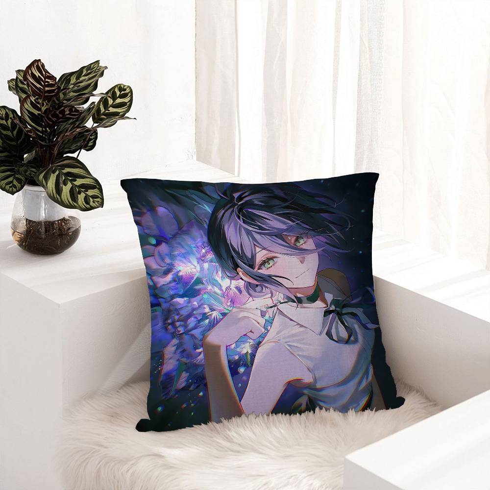 Anime Chainsaw Man Reze Arc Cushion Cover Car Throw Pillow Case For Sofa Car Christmas Gift 40x40cm 45x45cm