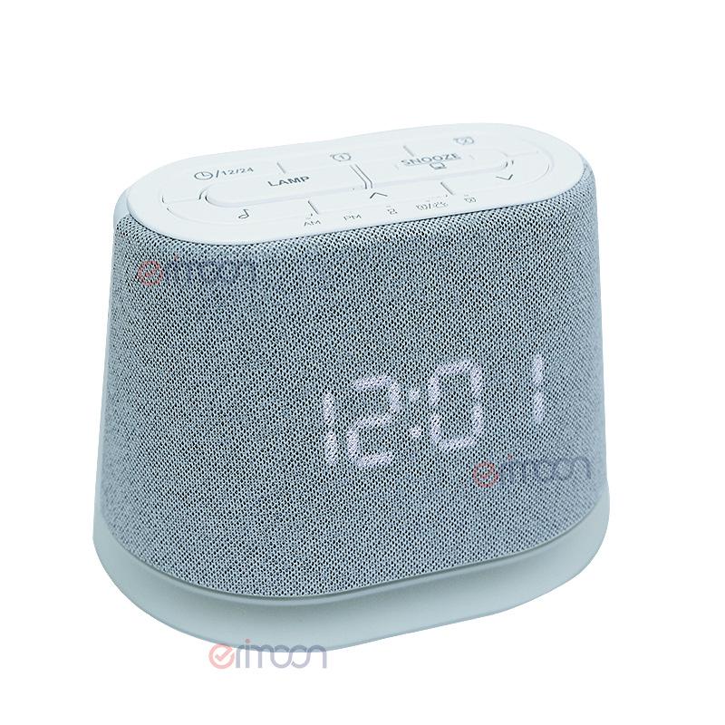 

LED Bedside Ambient Light with White Noise and Digital Alarm Clock
