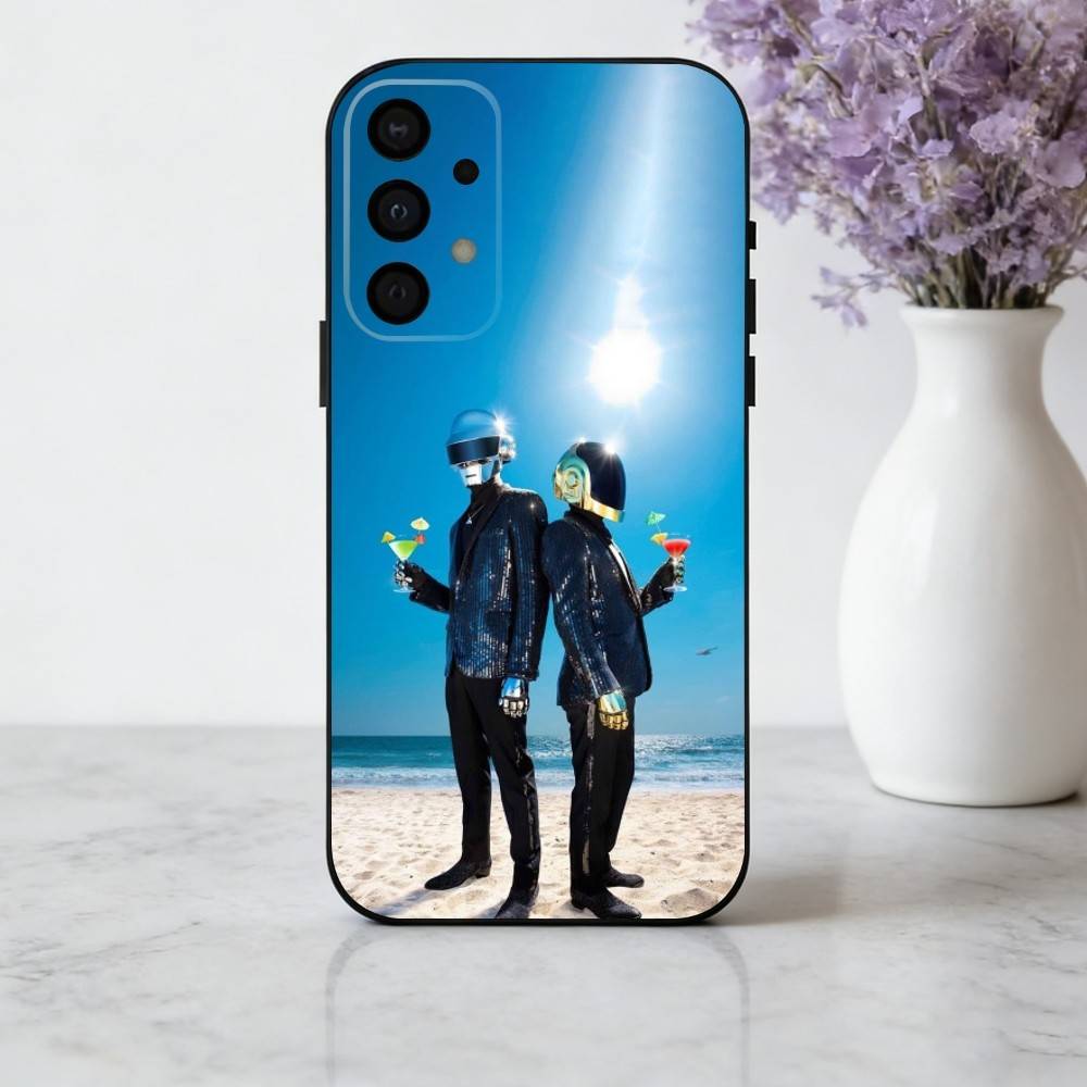 D-Daft-T P-Punk-K Phone Case For Samsung Galaxy A73,A72,A71,A70,A53,A52,A51,Soft Silicone Black Cover