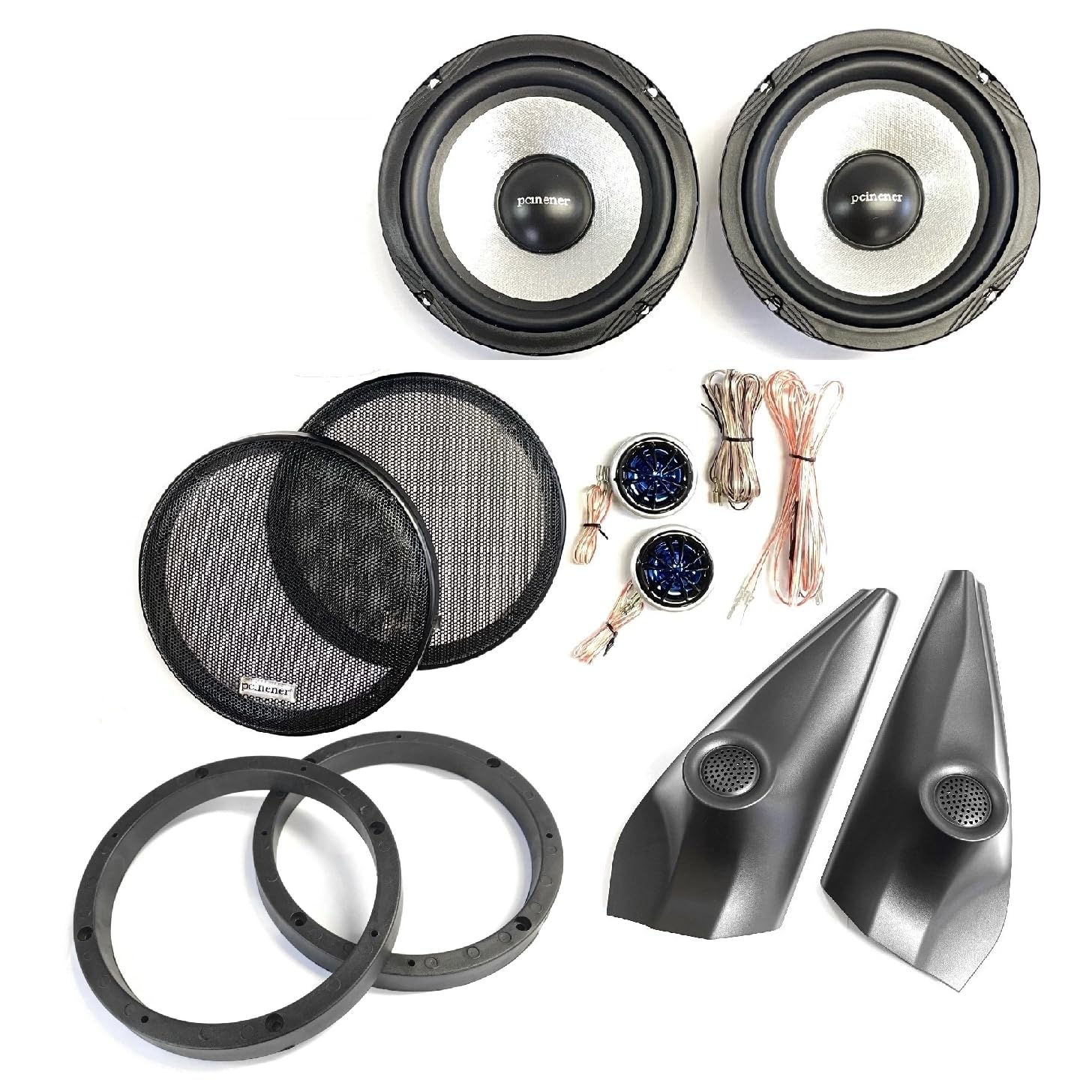 

Pcinener 17cm Tweeter Panel Speaker Set with Separate Speakers and Component Grille for Toyota Atrai and Hijet Cargo TN5762-TS650