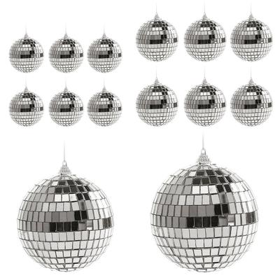 1-5PCS Mini Disco Ball Reflective Mirror Ball Car Disco Ball Hanging Mini Mirror Disco Ball Party Wedding Christmas Decor