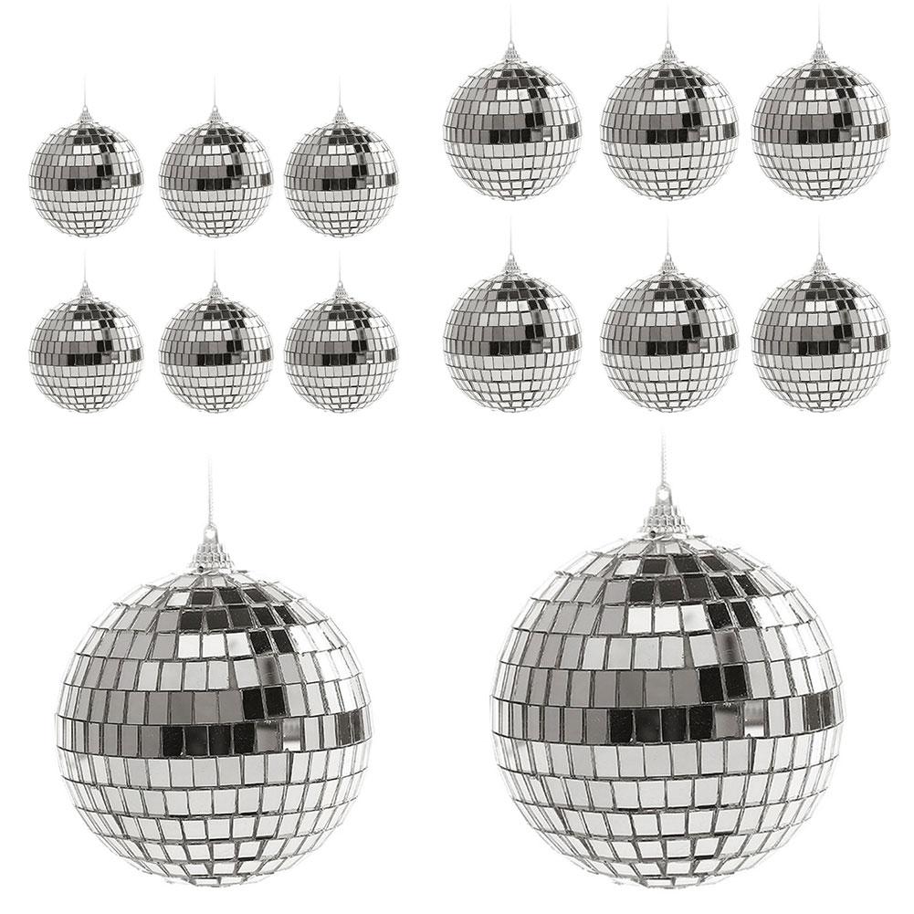 Mini Disco Ball Reflective Mirror Ball Car Disco Ball Hanging Mini Mirror Disco Ball Party Wedding Christmas Decor