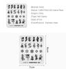 kads Nail Stamping Plate Christmas 025 Snowflake Image Design Nail Stencil Printer with Stamping Polish Manicure Tool