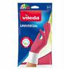 Reusable Gloves - Vileda - Size S - 100% Natural Latex - Non-slip - Cotton Lining