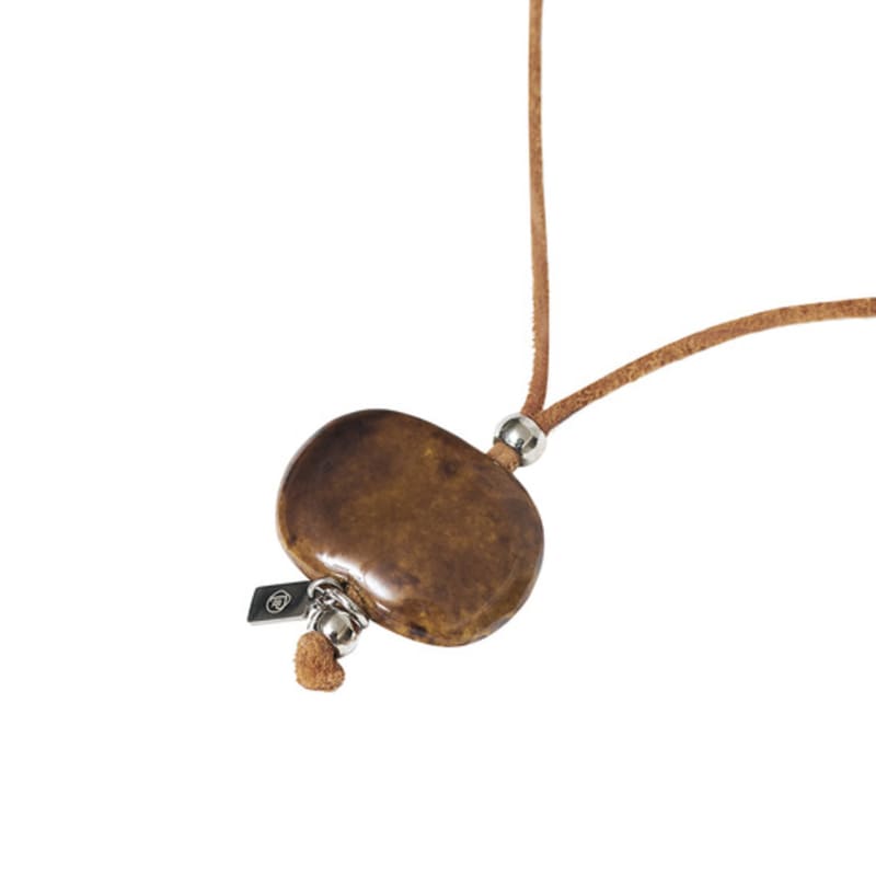 SALTY PEBBLE [3rd REORDER] STPB PEBBLE NECKLACE [BROWN]