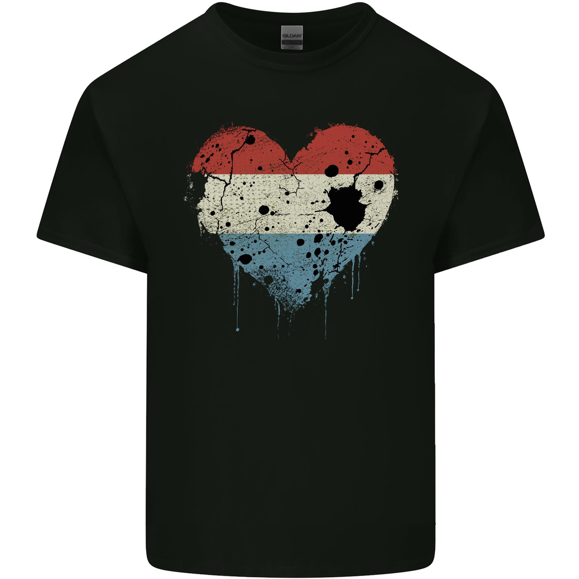 Love Flag Luxembourg Football Unisexs Light Cotton TShirt S