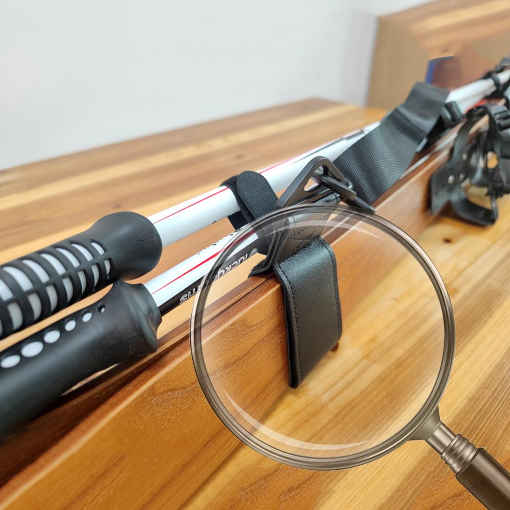 Ski Borad Shoulder Carrier Strap Adjustable Skiing Pole Shoulder Hand Carrier Leash Outdoor Sports Skiing Accessories