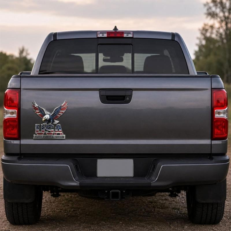 Removable Metal Vehicle Sticker 250th Anniversary Patriotic Decals Perfect For Long Term Or Temporary Decoration