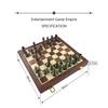 Metal Glossy Golden And Silver Chess Pieces Solid Wooden Folding Chess Board High Grade Professional Chess Games Set Gift