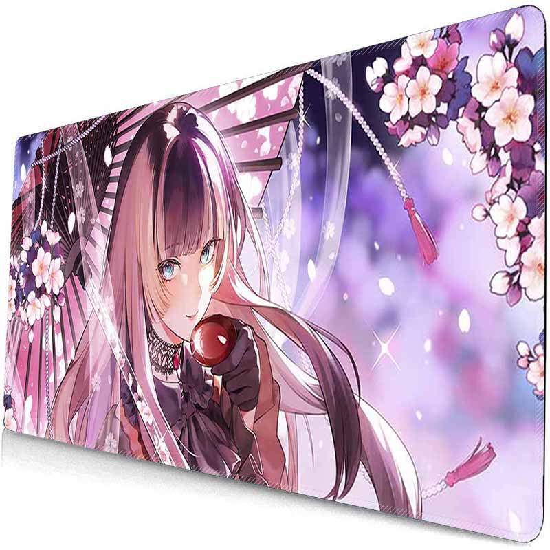 Gamer Large Mouse Pad Kawii Virtual Idol Rubber Mouse Mat Anime Girls J_Juufuutei R_Raden HD Mousepad Non-Slip Keyboard Pad