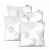 Anti-Allergy Pillow Microfiber Floral Silicone Various Sizes