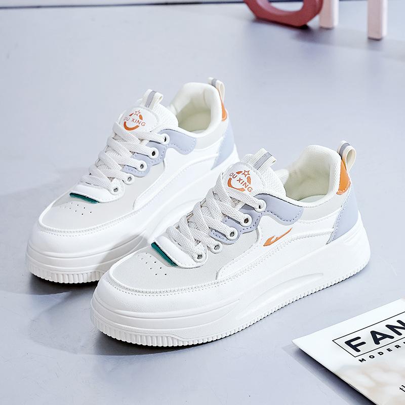 Large Size Fashion Women's Shoes Student White Shoes Trend Platform Casual Shoes Breathable Outdoor Casual Women's Board Shoes