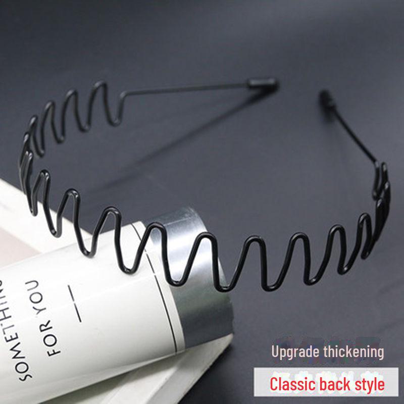 

Прочная японская и корейская мужская модная спортивная повязка на голову - не выцветающая, спрессованная конструкция для завивки волос утюжком для мытья лица Reverse mountain style