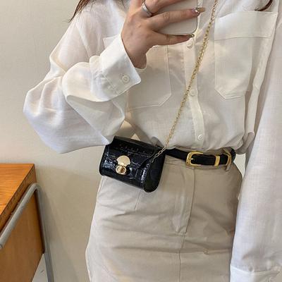 Trendy Mini Shoulder Bag Casual Chain Messenger Bag Daily Commuting Bag Lipstick Coin Purse