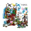 Set de jucării de construcție blocuri Minecraft Sat Puzzle DIY Jucărie ABS Educațional Cadou Copil