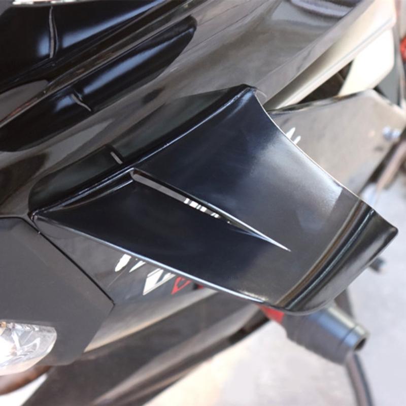1 Pair Motorcycle Modified Winglets Spoiler Aerodynamic Wing Kit Motorcycle Accessory Side Fairing Winglets Wind Wing