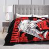 Fox Samurai Japanese Anime Coral Fleece Plush Throw Blanket Inuyashas Blanket for Bed Couch Ultra-Soft Quilt,