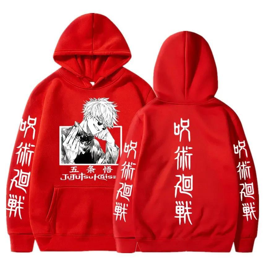 Anime Jujutsu Kaisen Gojo Satoru Hoodie Casual Loose Hoodie