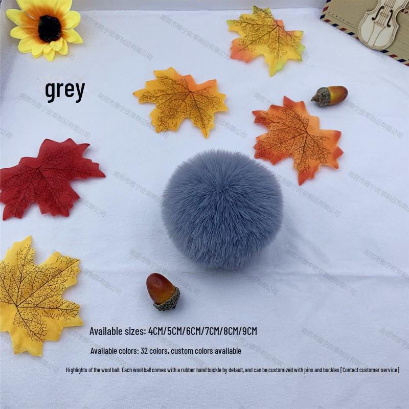 Bunter 5 cm Kunstfellball aus Rex-Kaninchen für selbstgemachten Schmuck, Kleidung und Schuhhut-Dekoration.