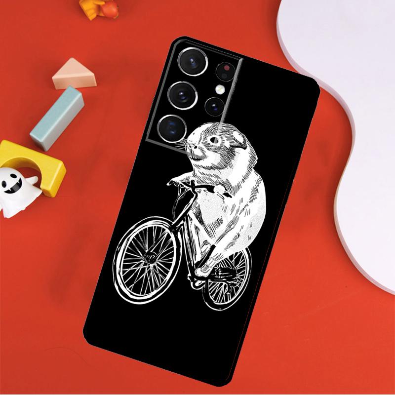 Funny Guinea Pig Phone Case For Samsung Galaxy S25 Ultra S9 S10 S20 S21 FE S22 S23 S24 Plus S24 Ultra Cover