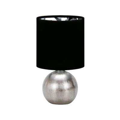 Silver Black Table Lamp 40W Perlo E14 Ideus 03290