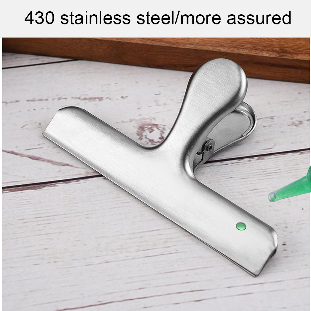 SteelFood Heat Clips Stainless Strong Kitchen Sealing Document MetalClipsBag GradeSilver Resisting Durable WaterProof