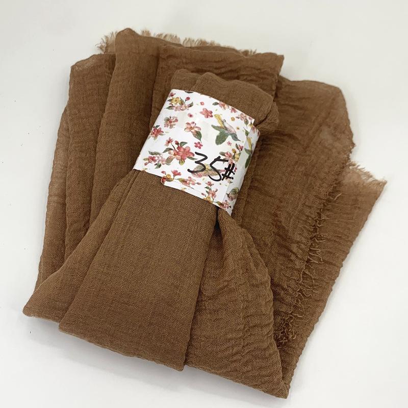 Women Cotton Scarf New Summer Girls Solid Color Sunscreen Thin Scarves Soft Shawl Foulard Viscose Spring Lady Wrap Shawls