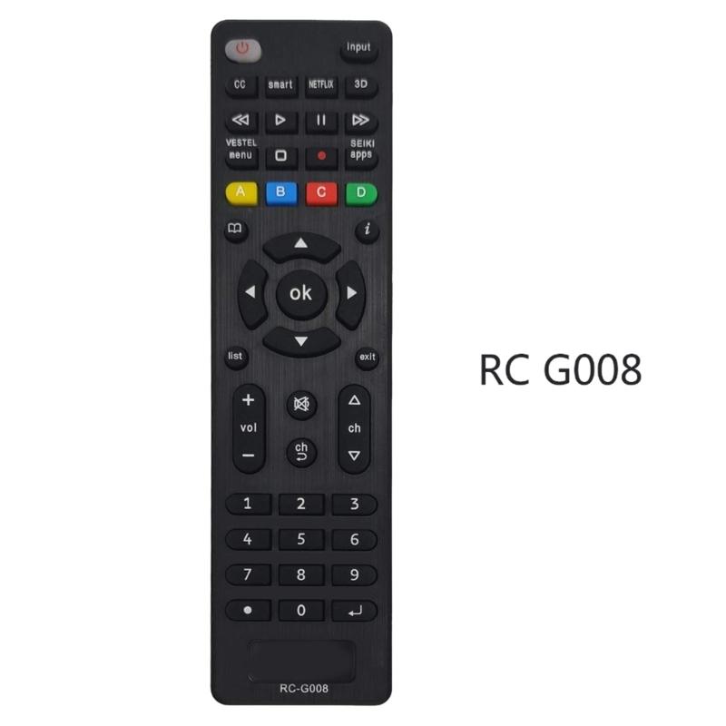 RCG008 TV Remote Control Universl for Most Televison Models Simple Installation Quick Responses Easy to Use