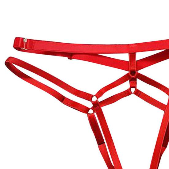 Women Thong Plus Size Color See Through Fashion Adjustable Sexy Pure Openwork T-back Valentine's Day
