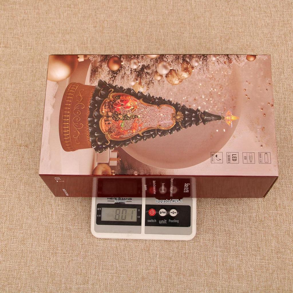 Musical Glowing Christmas Tree Ornaments with Automatic Snowfall - Perfect Gift for Girlfriend or Kids