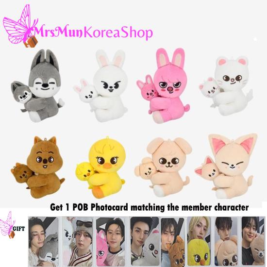 Stray Kids Skzoo Magnetinis pliušinių žaislų rinkinys - celebrATE ( Fotokortelė iš Pop Up)