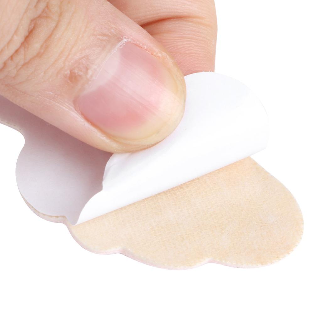 5 Pairs Self-adhesive 4D Sponge Heel Pads Butterfly Wing Black Heel Stickers Invisible Thickened Foot Pads Anti-drop Fix