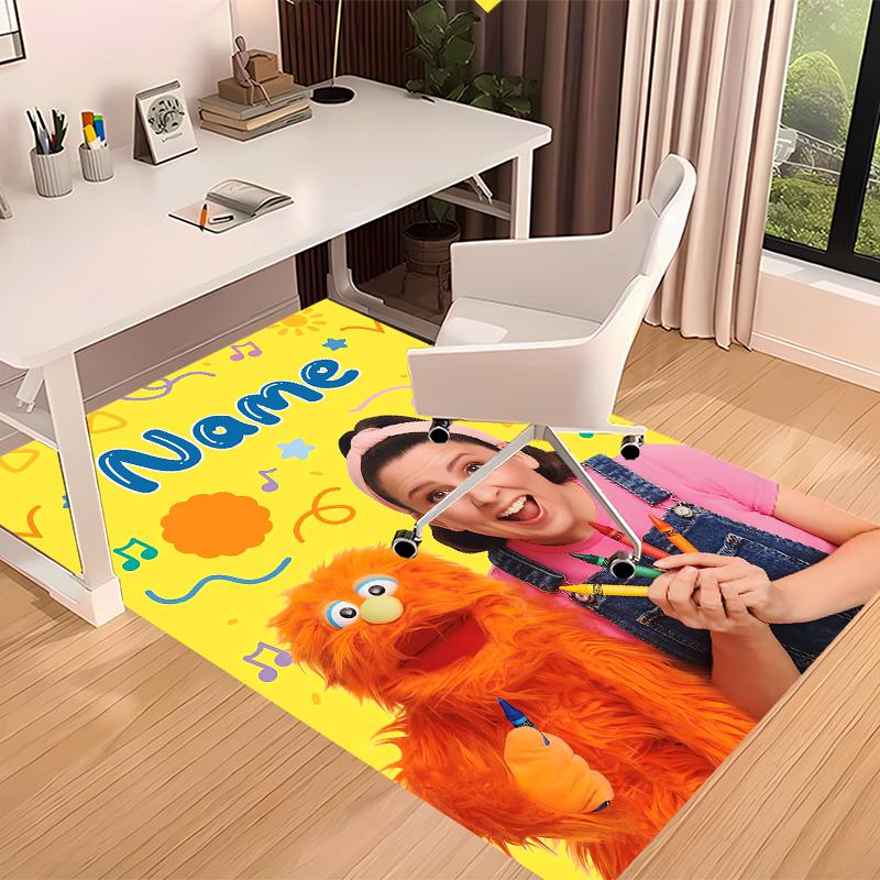 Custom personalization Ms. Rachel Print Area Rug - Soft, Washable Non-Slip Indoor Mat,Living Room,Home&Office Decorative Rug