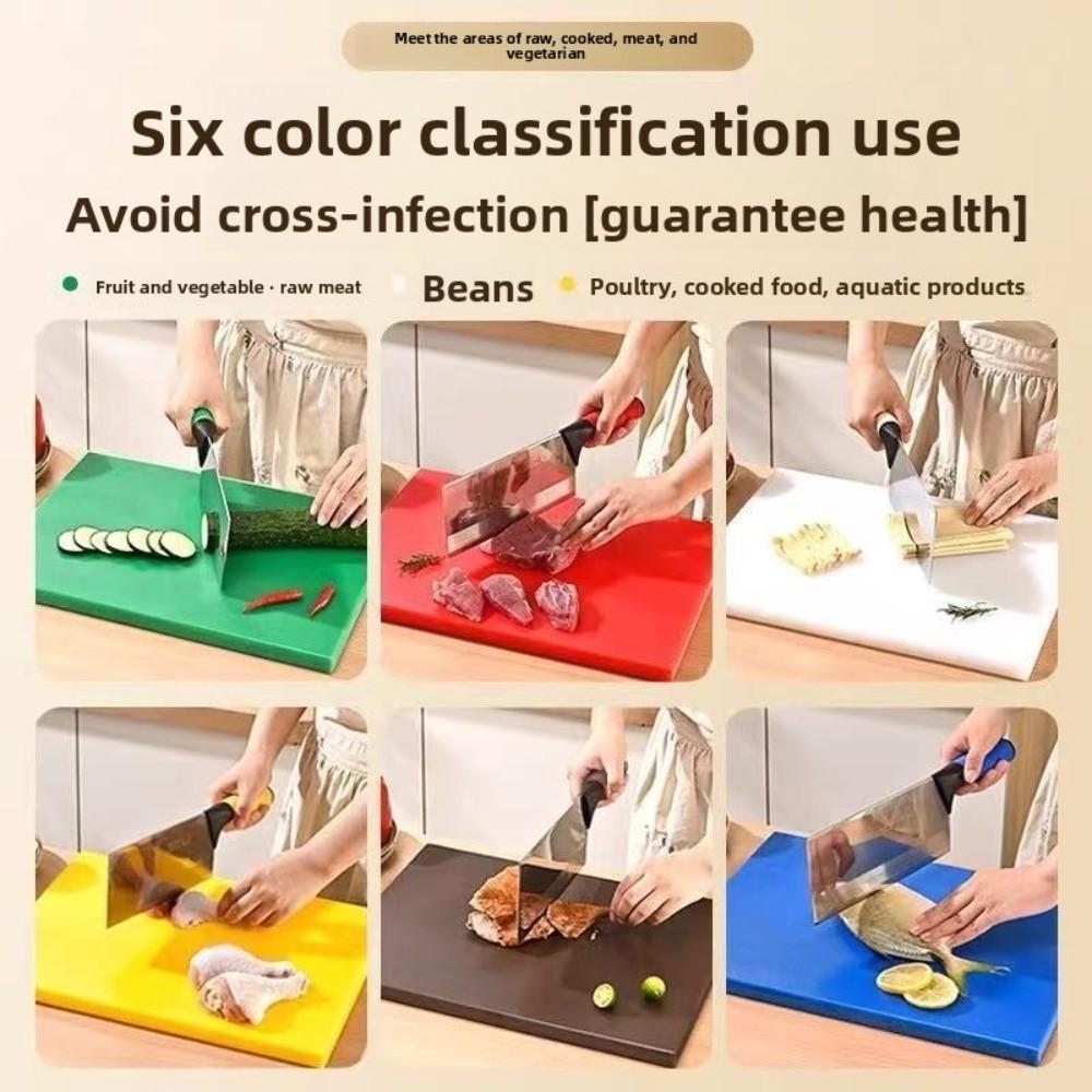 HDPE Plastic Cutting Board Antibacterial 36*28*1.3cm Vegetable Cutting Board Double Sided Cooking Tools Chopping Board Household