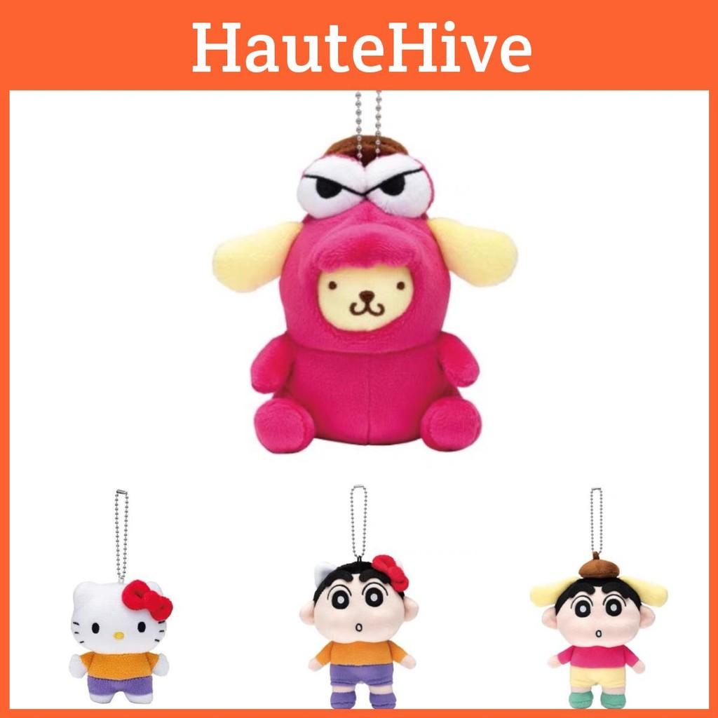 Chan Crayon Shin With Sanrio Crocodile Mountain Mr Pendant Plush