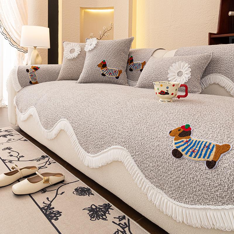 Special-Shaped Sofa Cushion  New Four-Season Universal Combination Sofa Seat Cushion One-Piece Sofa Cover Seat Cushion