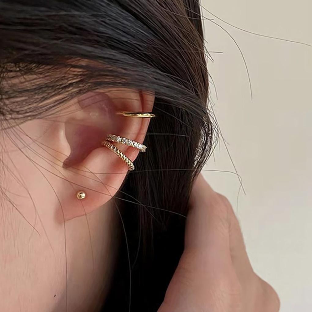 

Women s Daily Twisted Minja Cubic Ear Cuff Bracelet